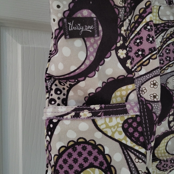 Thirty-One Purple Paisley Bag - Picture 3 of 4